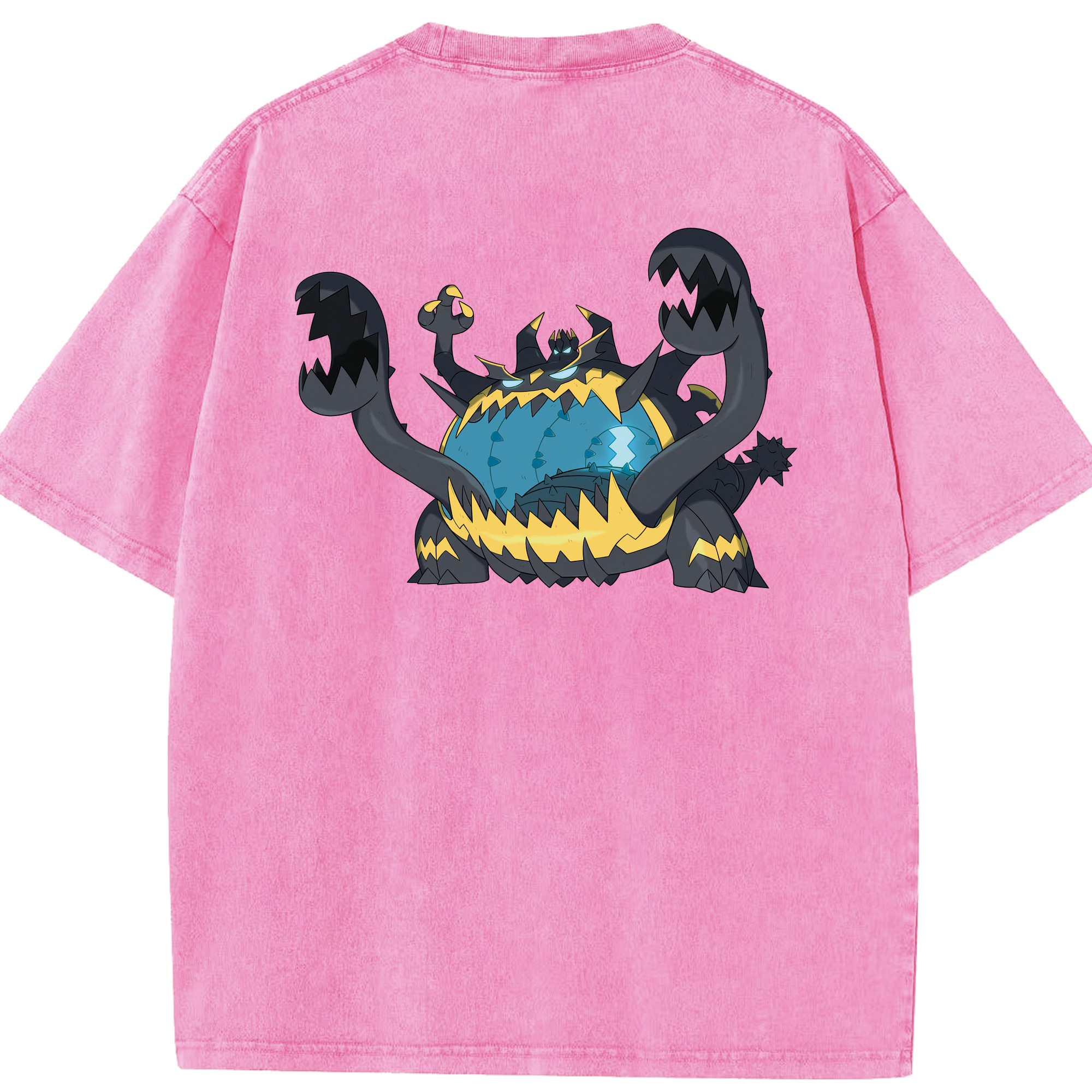 （画像用） ポケットモンスター Pokémon 綿100% ヴィンテージ風 半袖Tシャツ（背面プリント）